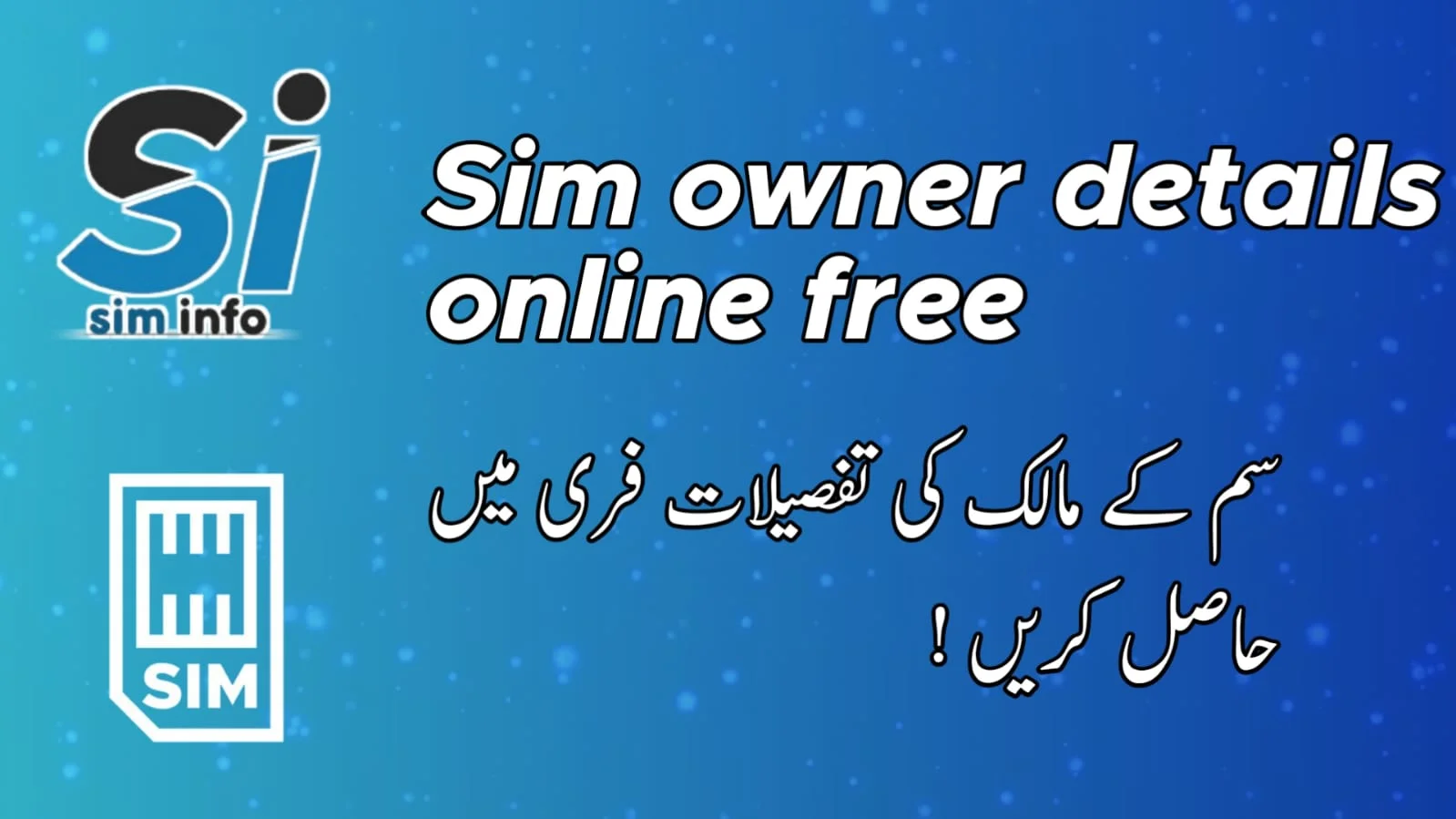 sim owner details