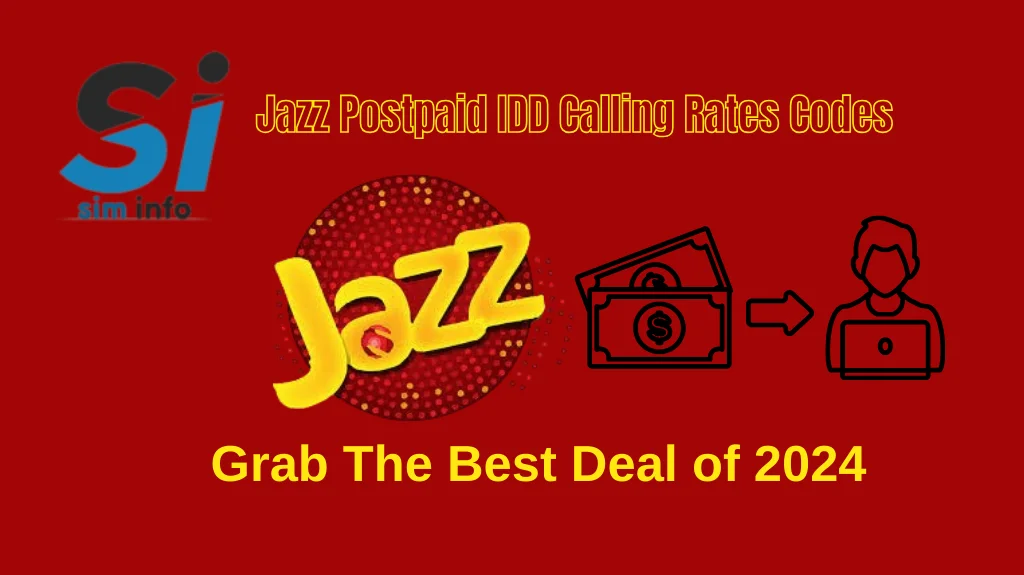 Jazz Postpaid IDD Calling Rates